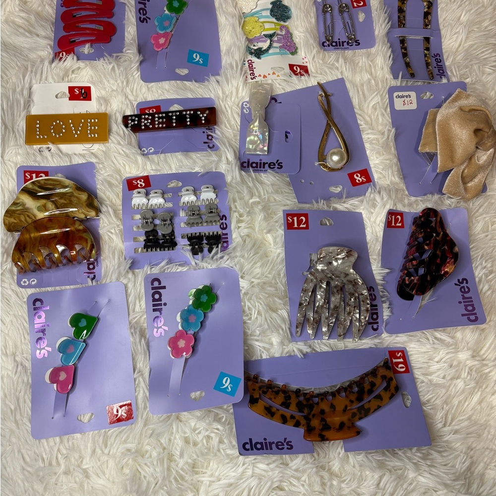 Claire's Vibrant Hair Clip Collection